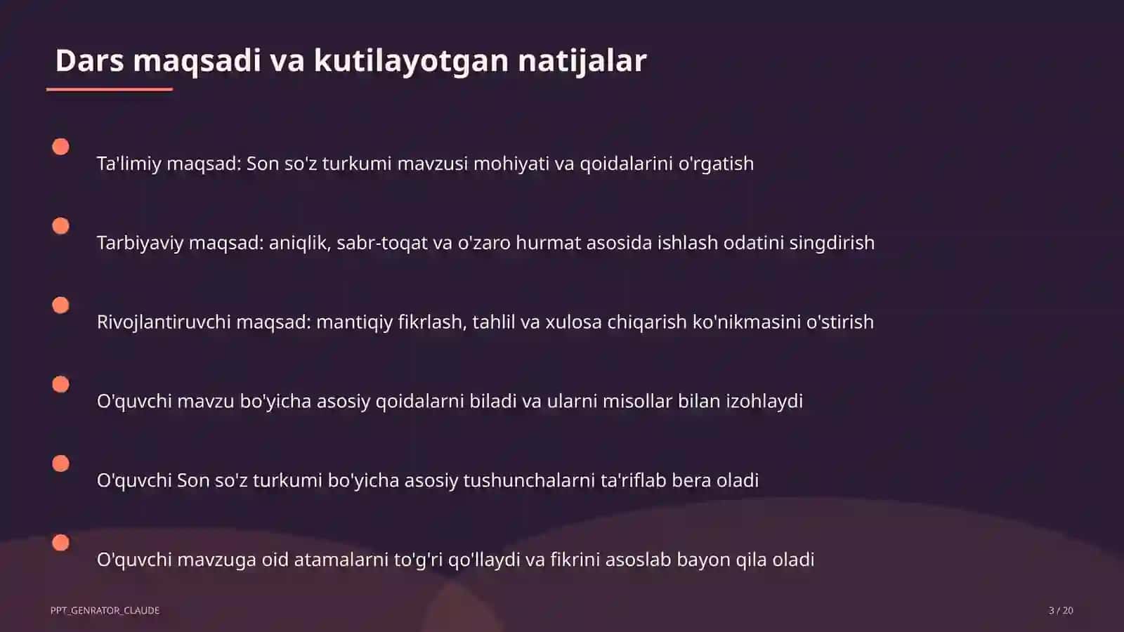 Son so'z turkumi (4-sinf) 3