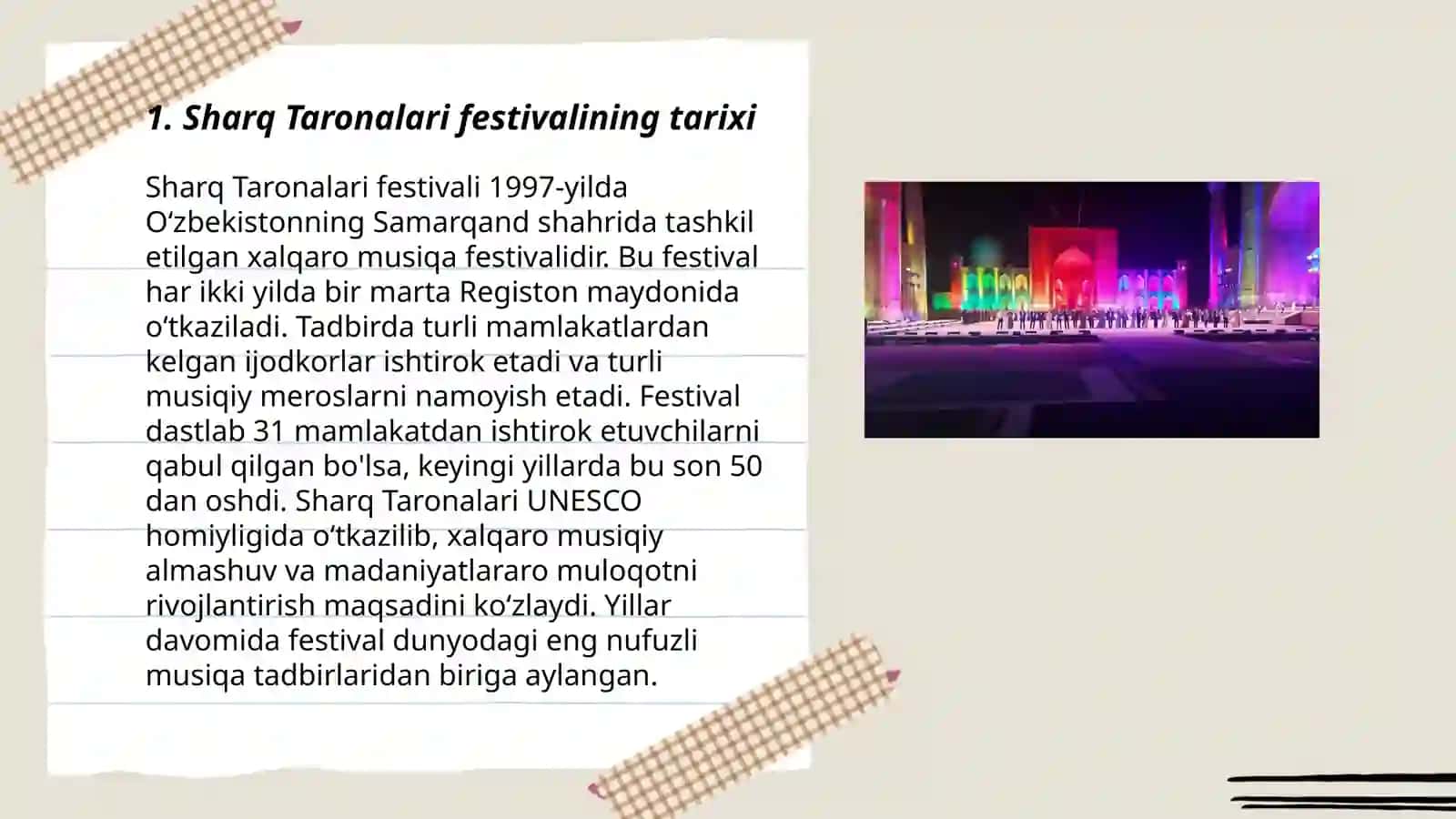 Sharq Taronalari xalqaro musiqa festivali 3