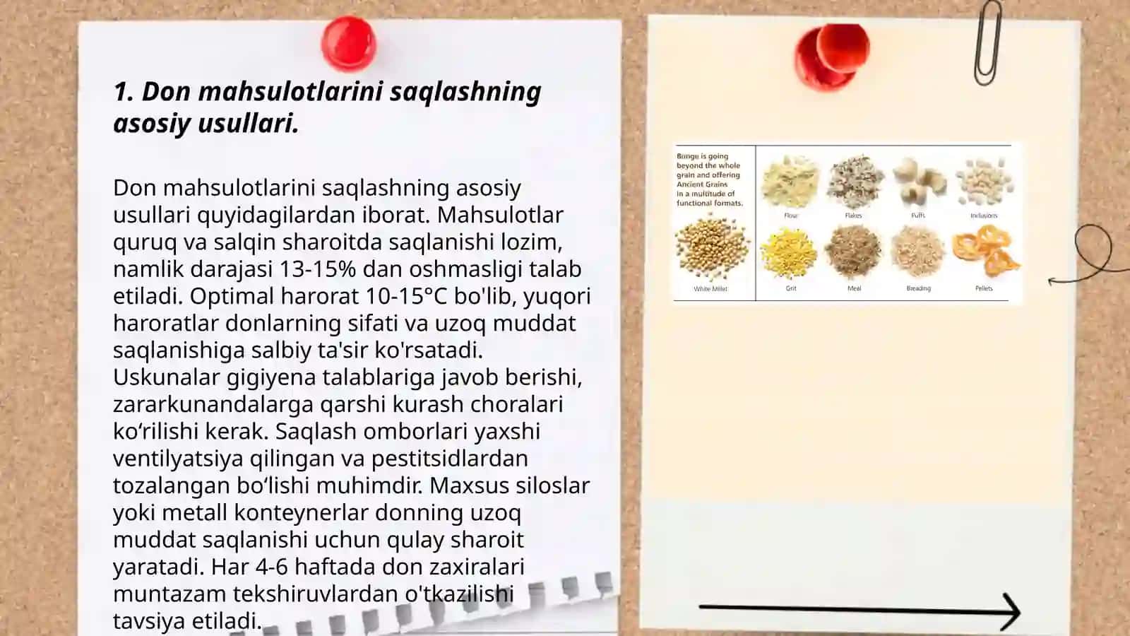 Don mahsulotlarini saqlash va qayta ishlash 3
