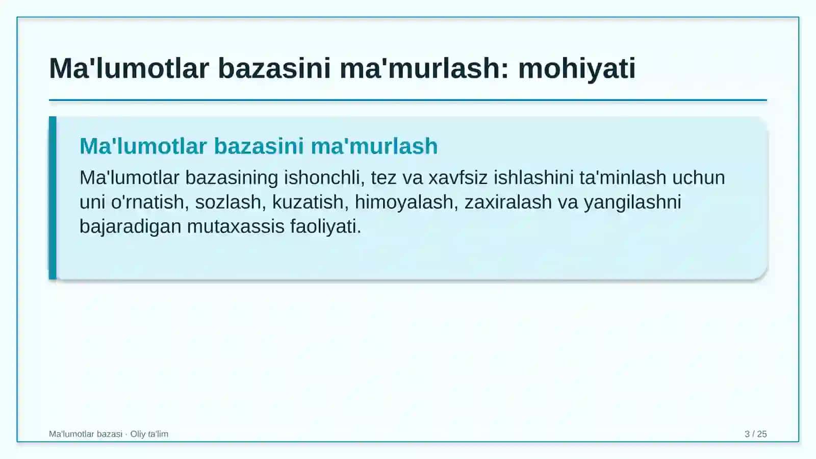 Apellyatsiya sudlarida ma'lumotlar bazasini ma'murlash 3