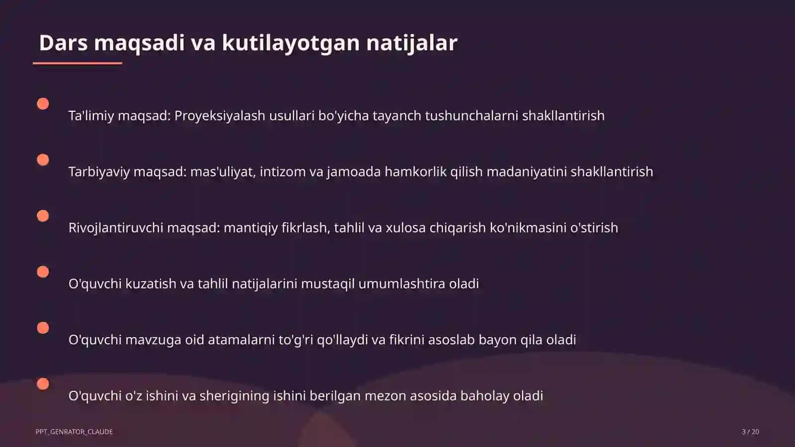 Proyeksiyalash usullari (8-sinf) 3