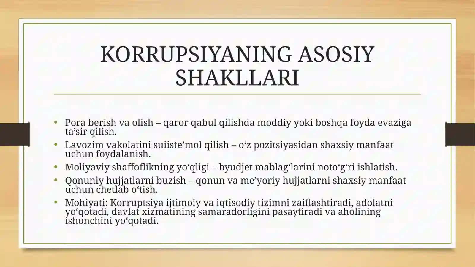 KORRUPSIYANING MOHIYATI VA UNGA QARSHI KURASHISH 3