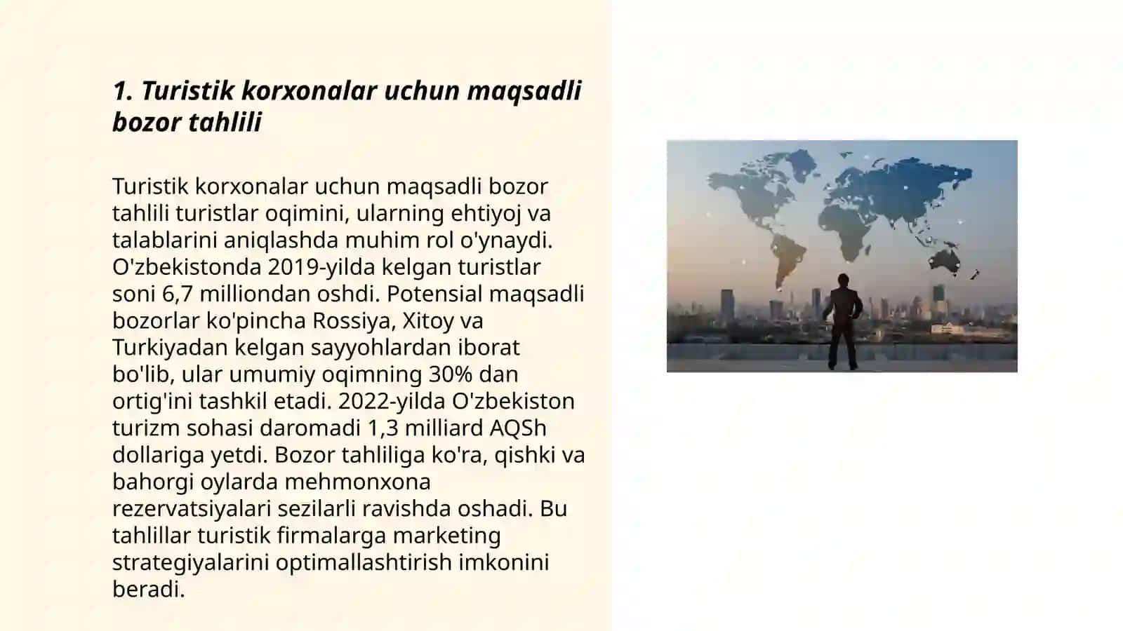 Turistik korxonaga oid marketing tadqiqotlari 3