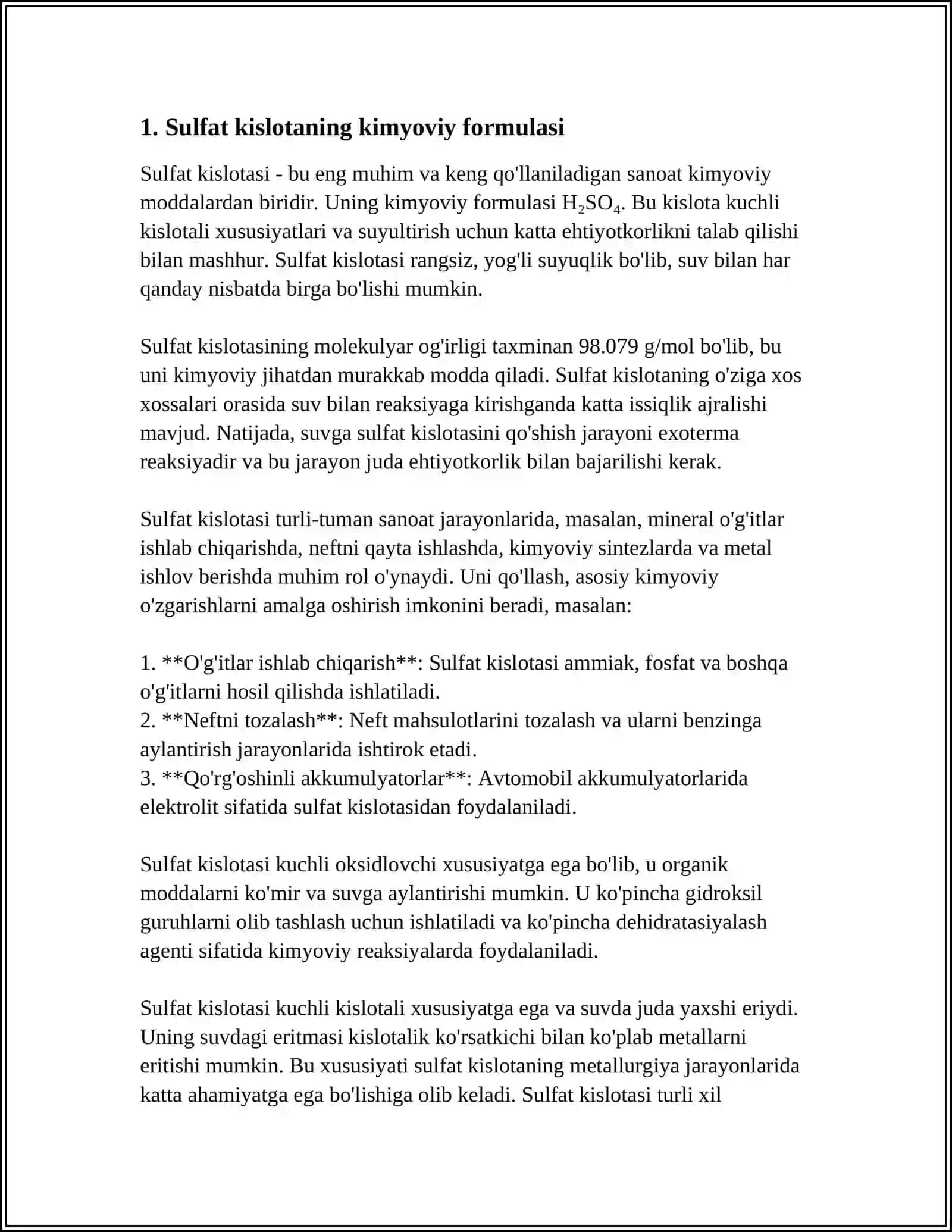 SULFAT KISLOTA 3