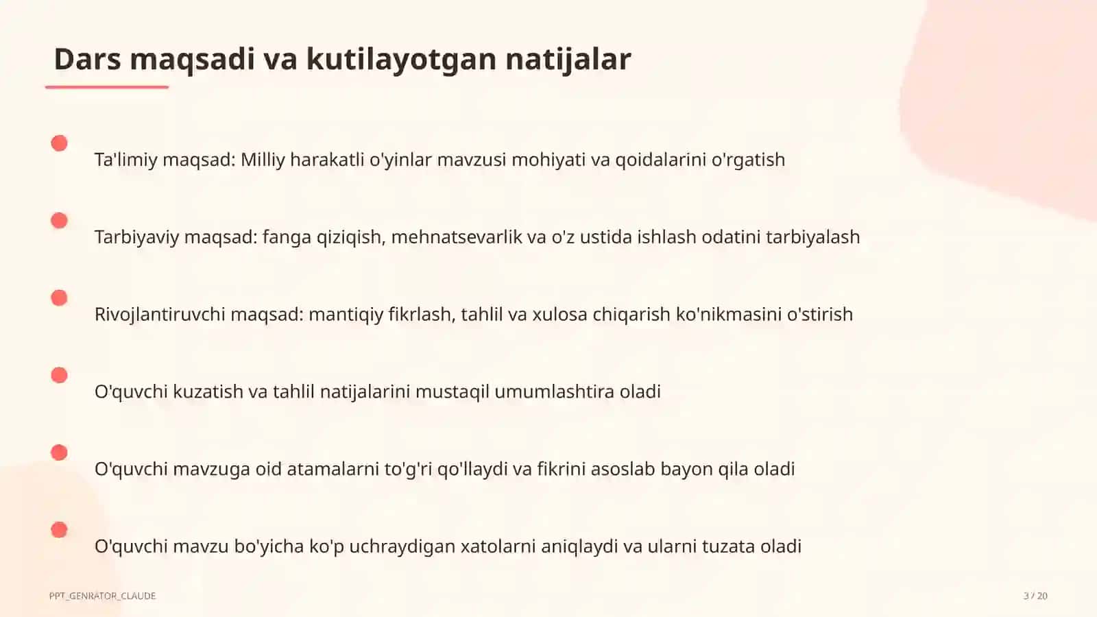 Milliy harakatli o'yinlar (4-sinf) 3