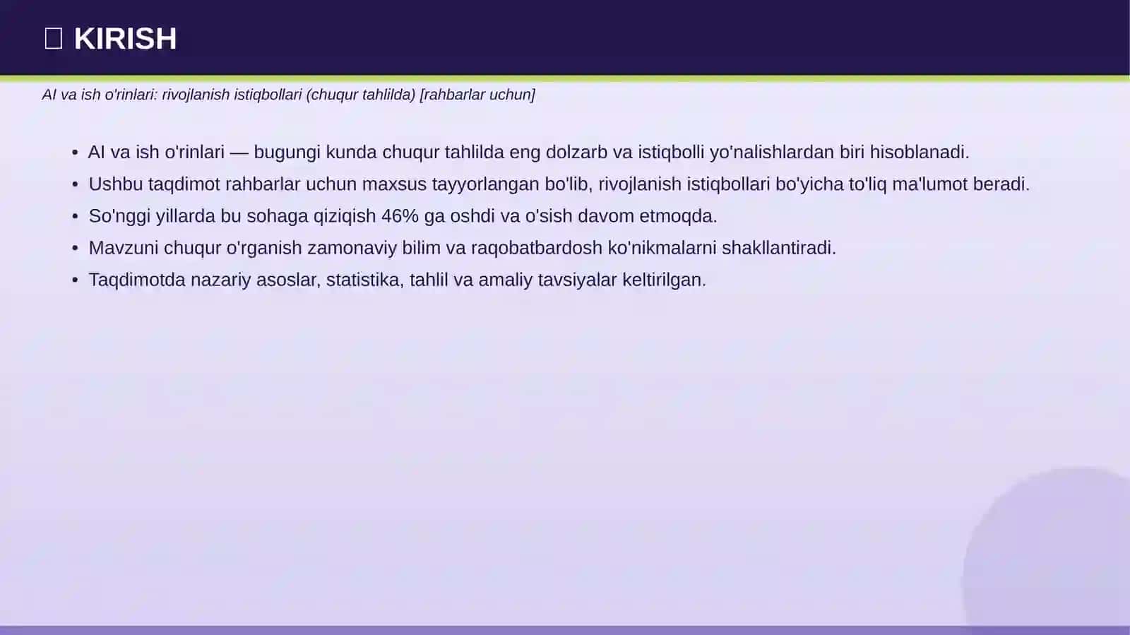 AI va ish o'rinlari: rivojlanish istiqbollari 3