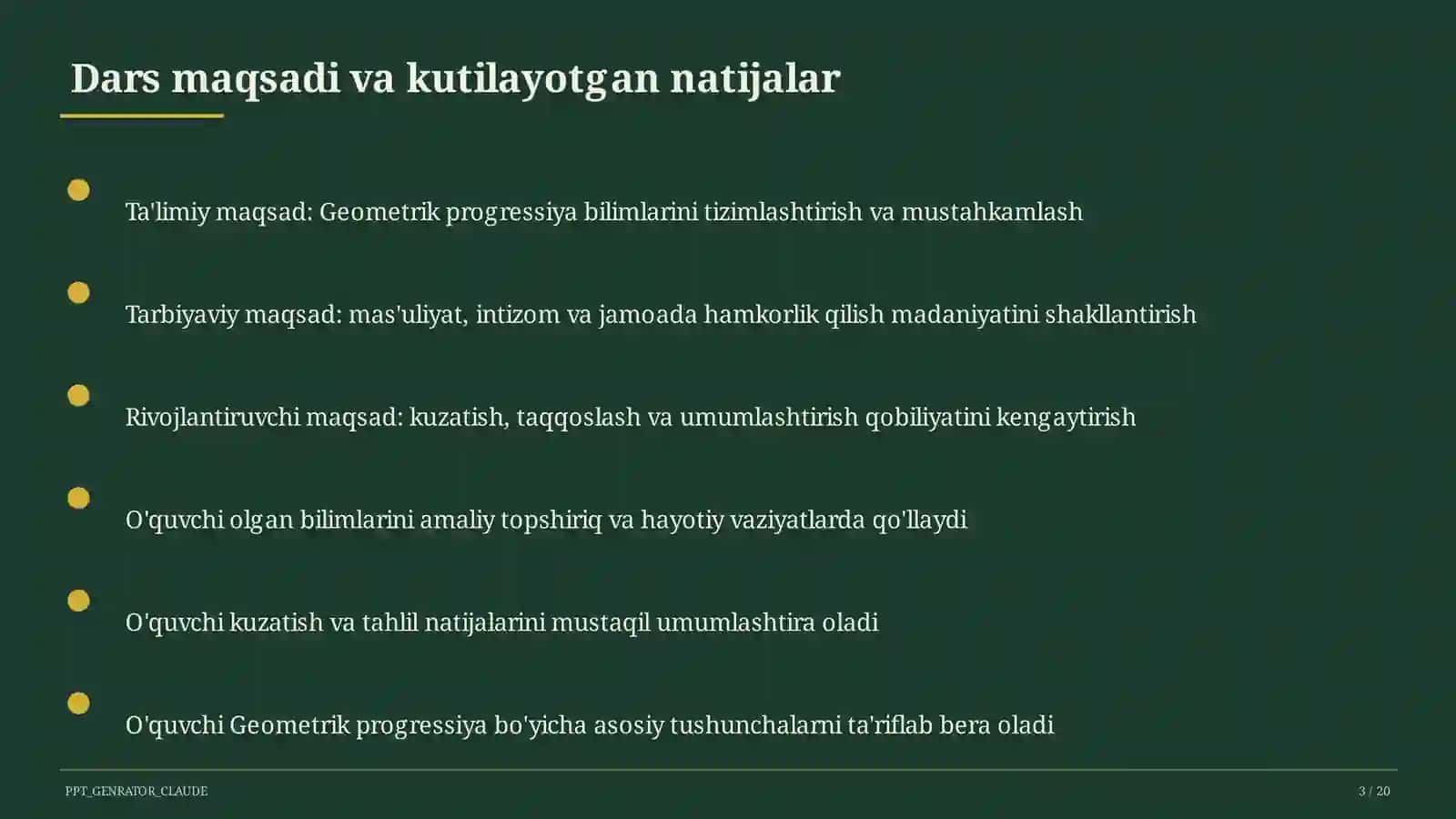 Geometrik progressiya (9-sinf) 3