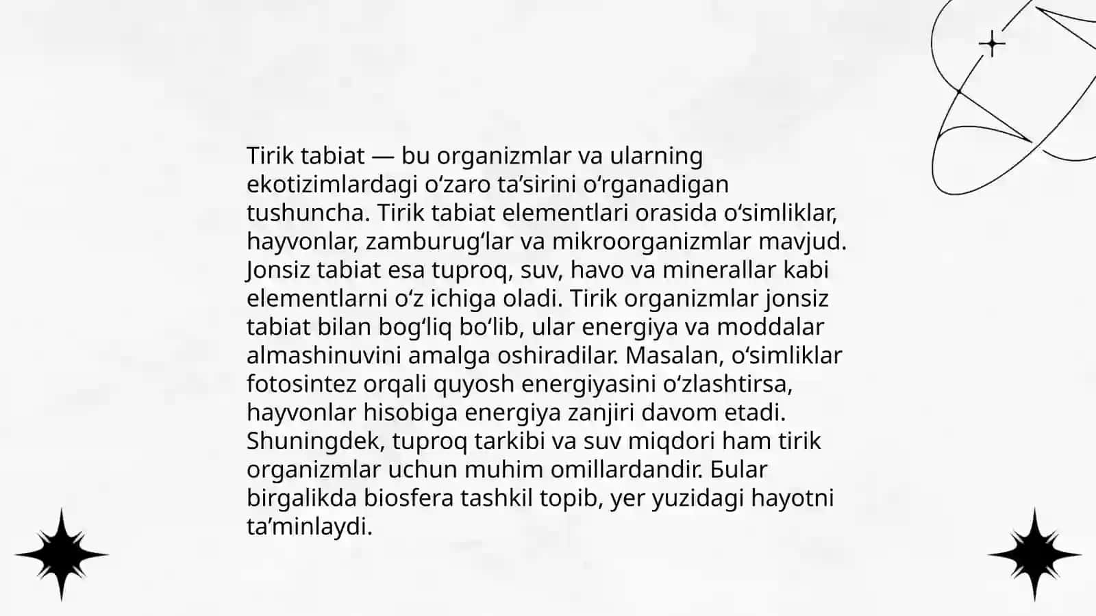 Dasturda tabiat bilan tanishtirish bólimlarining guruhdan guruhga murakkablashuv jarayonini órganish tahsil qilish (jonli jonsiz tabiat ósimliklar hayvonlar hasharotlar qushlar olami) 3