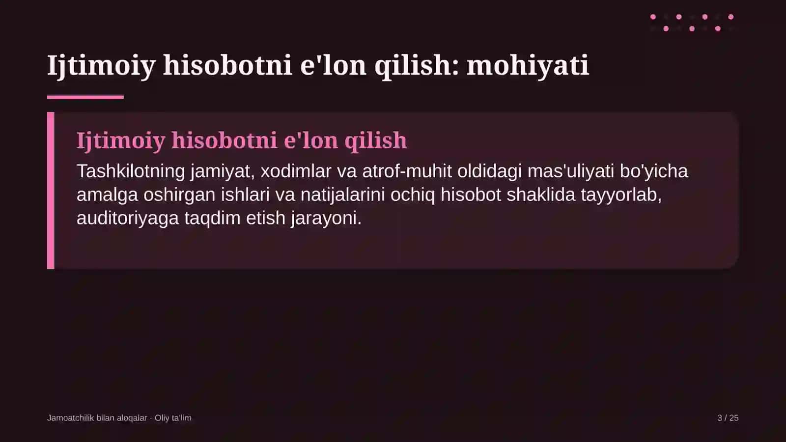 telemeditsinada ijtimoiy hisobotni e'lon qilish 5270 3