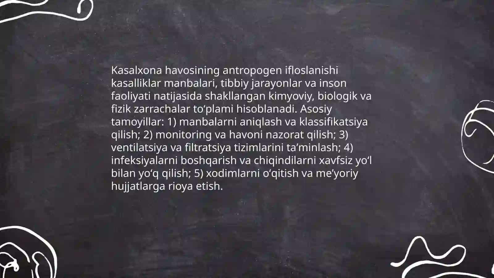 Kasalxona havosining antropogen ifloslanishi: tushuncha va asosiy tamoyillar 3