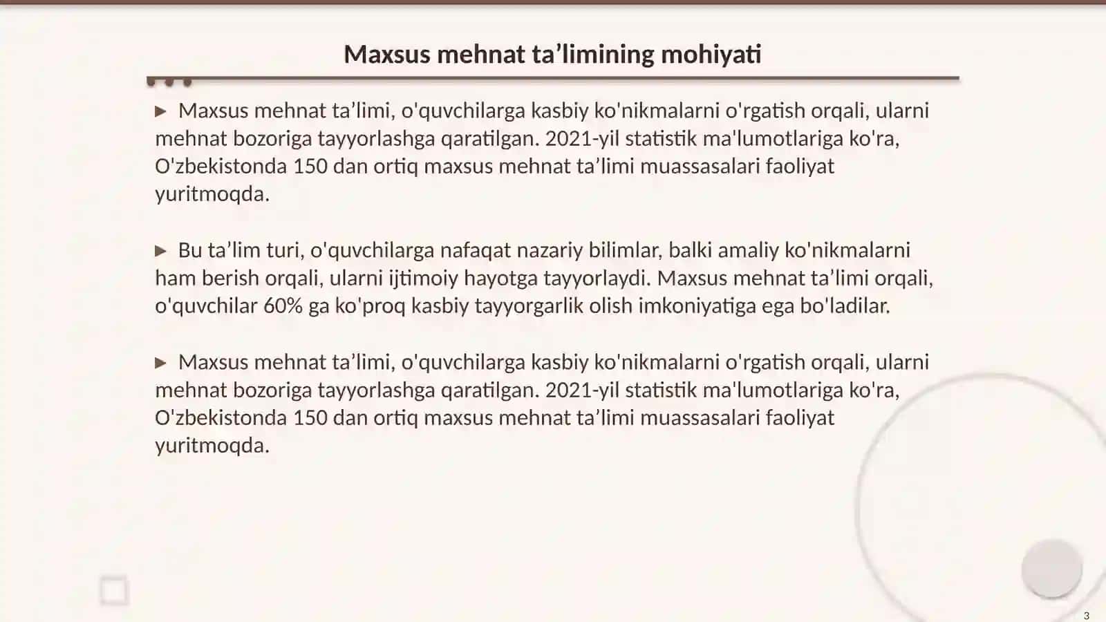 Maxsus mehnat taʼlimi maktab oʻquvchilarini oilaga tayyorlash 3
