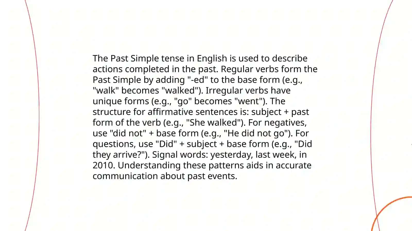 Past simple 3