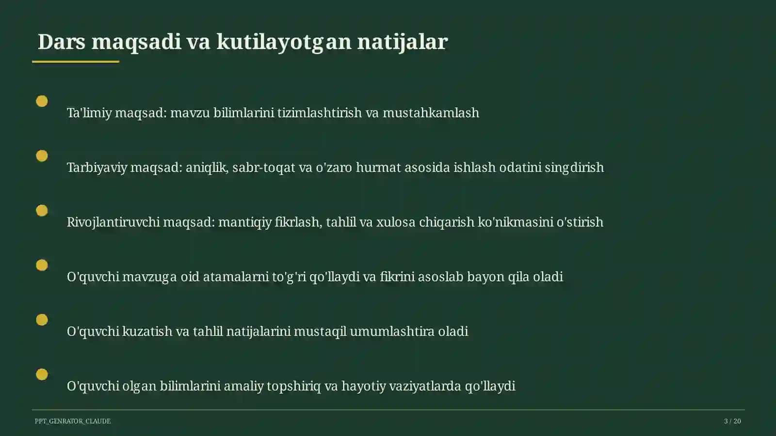 Huquq va iqtisodiyot asoslari (9–11) — o'qituvchilar uchun 3