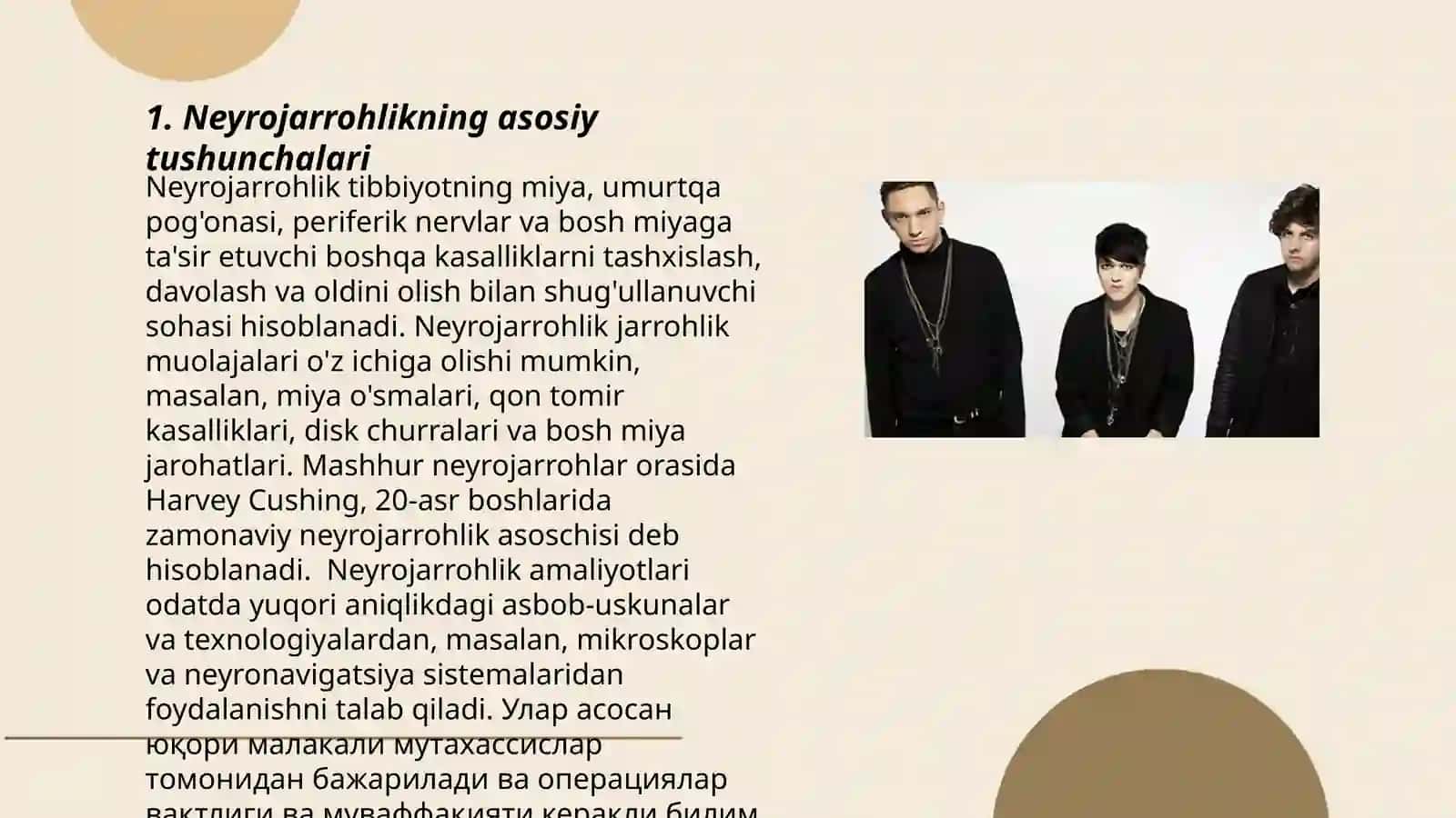 Neyrojarrohlikning asosiy tushunchalari 3