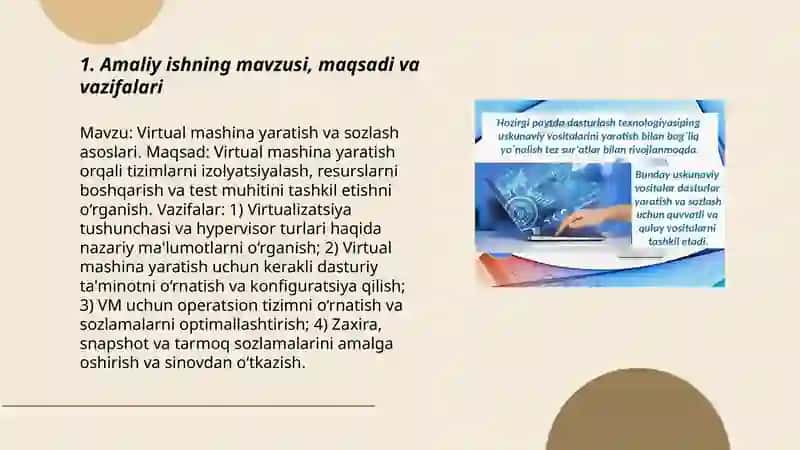 Virtual mashina yaratish va sozlash asoslari 3