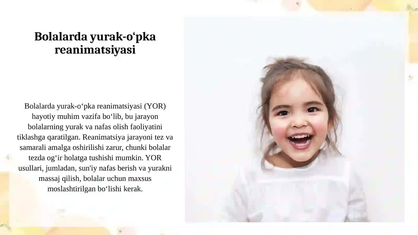 Bolalarda yurak-o’pka reanimatsiyasi 3