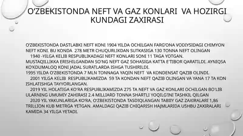 O‘zbekistonda neft va gaz sanoati 3