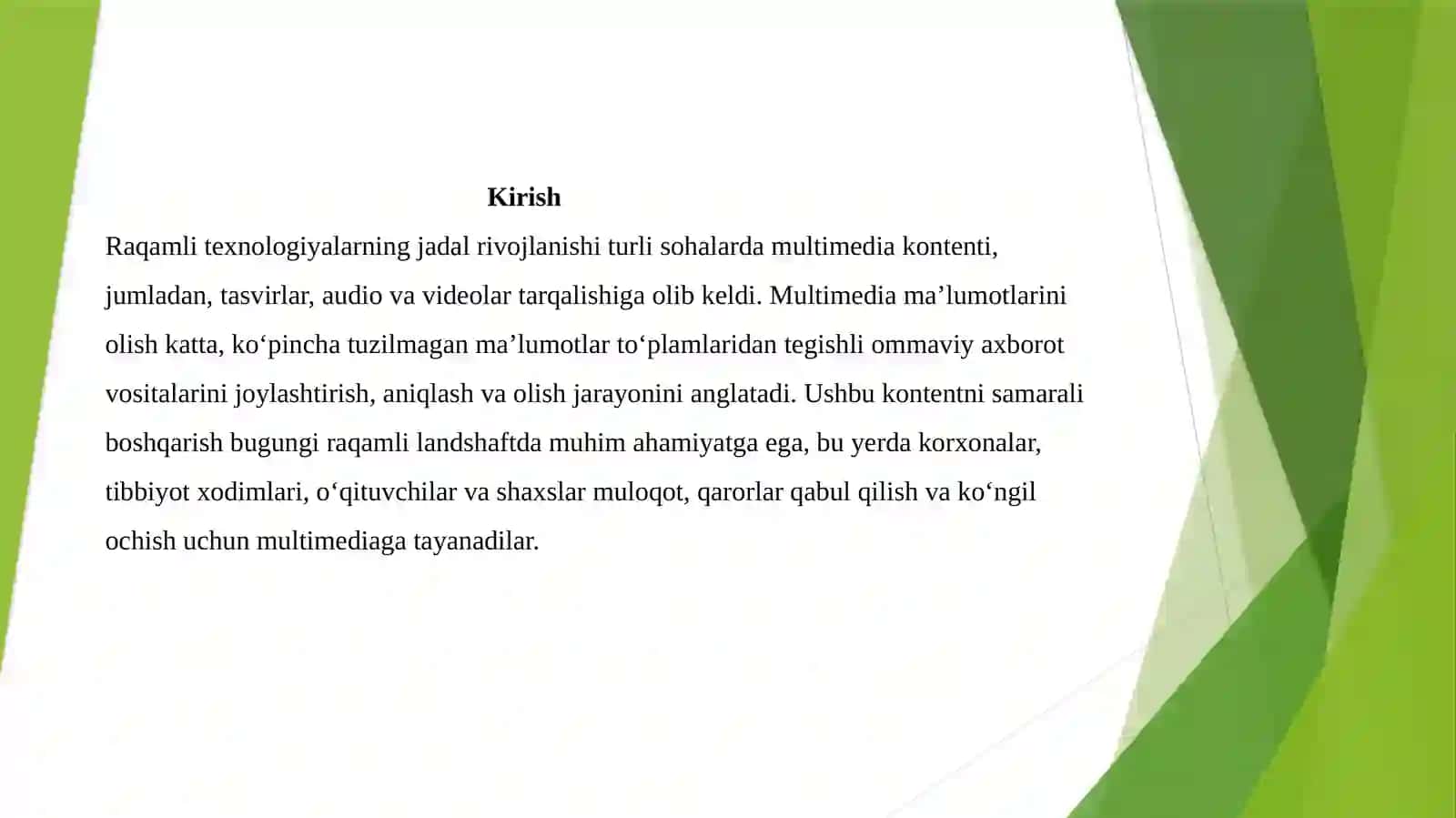 Multimedia ma’lumotlarini qidirish (rasmlar, audio va videolar kabi multimedia kontentini olish) 3