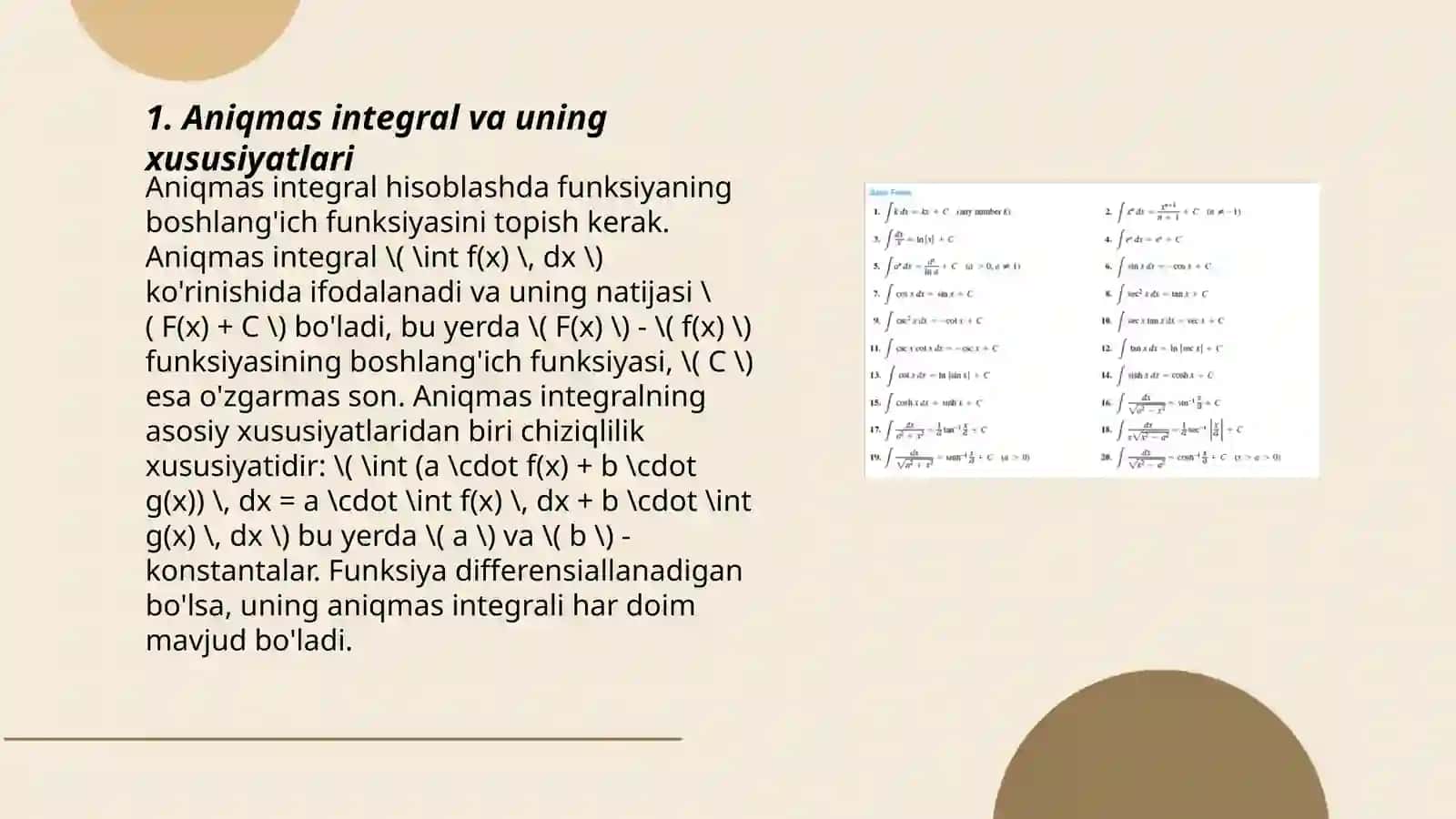 Mamaniyozovq Mashhuraning Oliy matematika fanidan tayyorlagan tag'dimoti 3