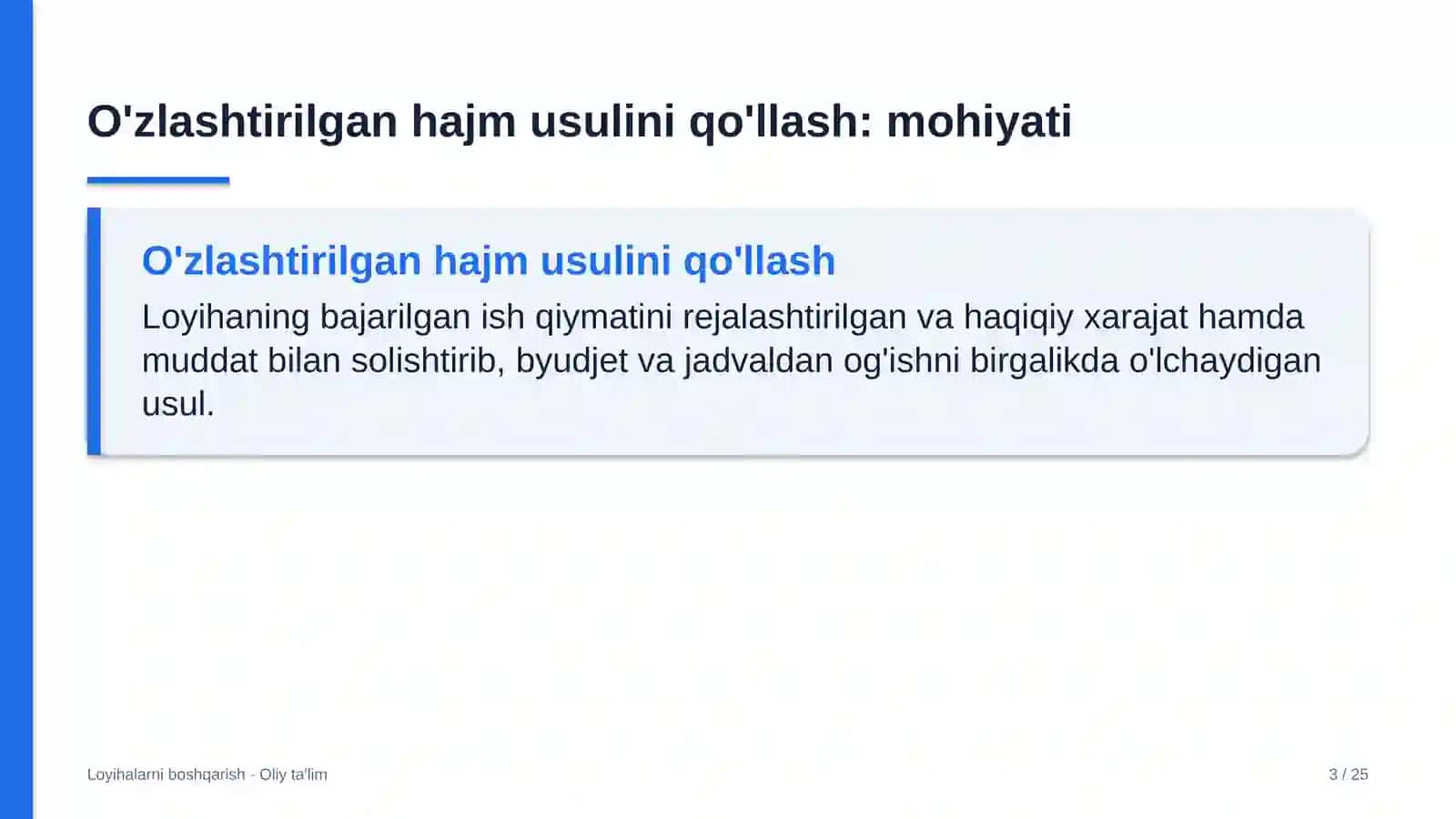 gaz kimyo majmualarida o'zlashtirilgan hajm usulini qo'llash 8411 3