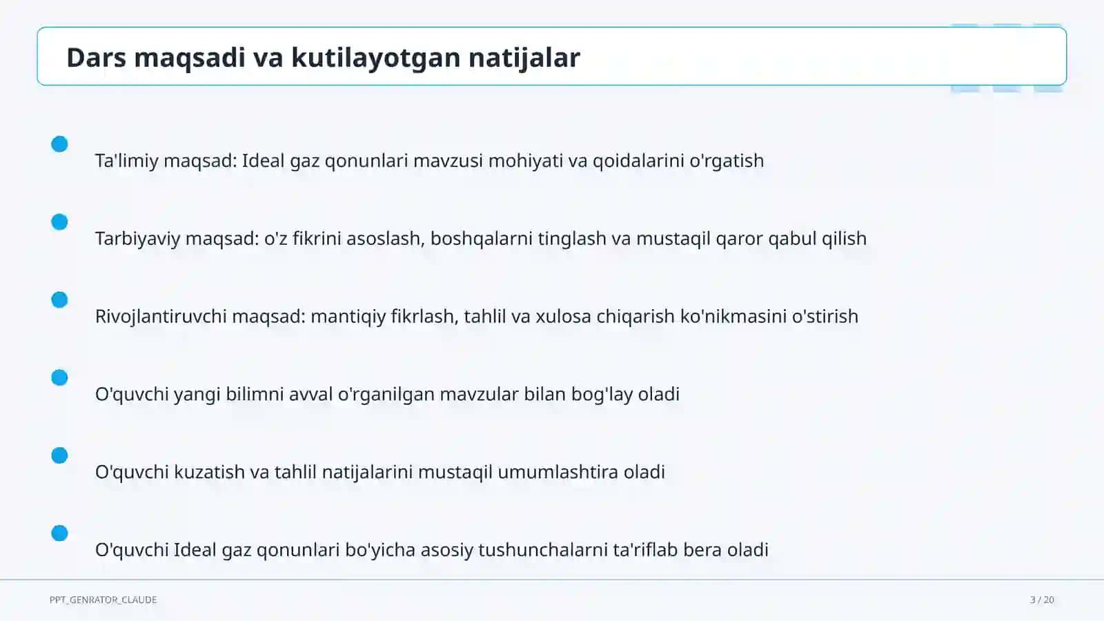Ideal gaz qonunlari (10-sinf) 3