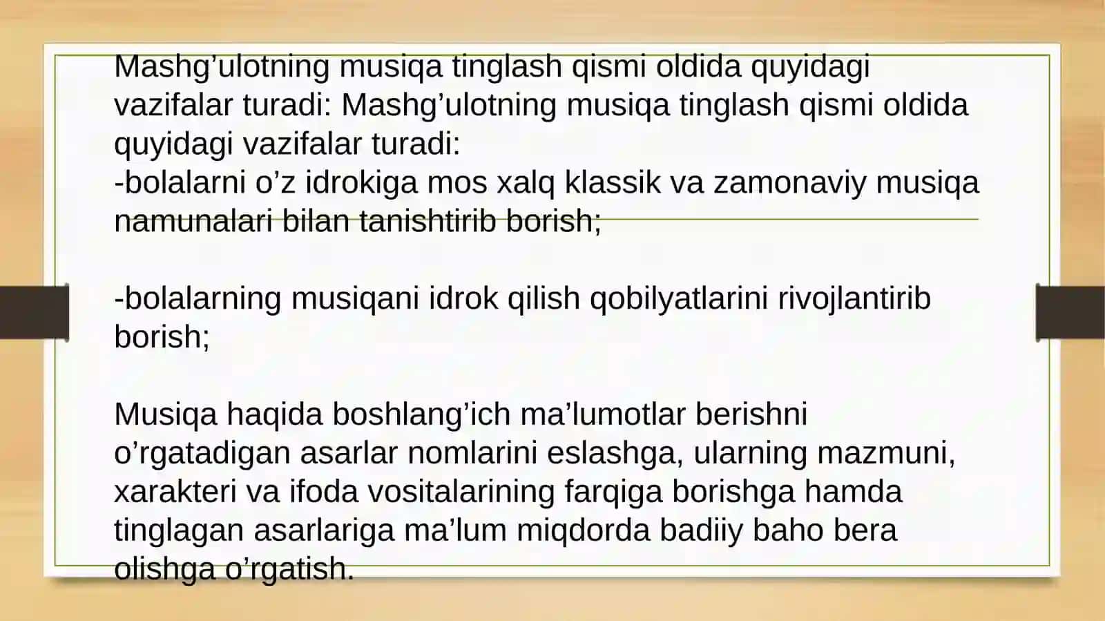 MAKTABGACHA YOSHDAGI BOLALARNING MUSIQIY VAZIFALARI 3