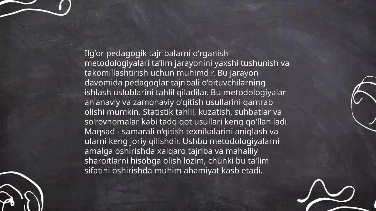 Ilgʻor pedagogik tajribalarni to'plash va amaliyotda qo'llash 3