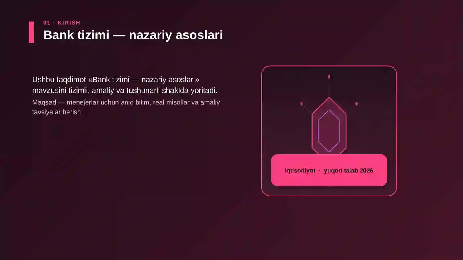 Bank tizimi — nazariy asoslari 3