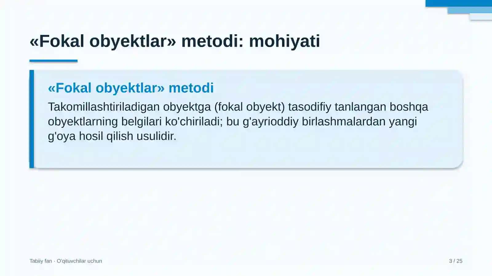 tabiiy fan darslarida fokal obyektlar metodidan foydalanish 8751 3