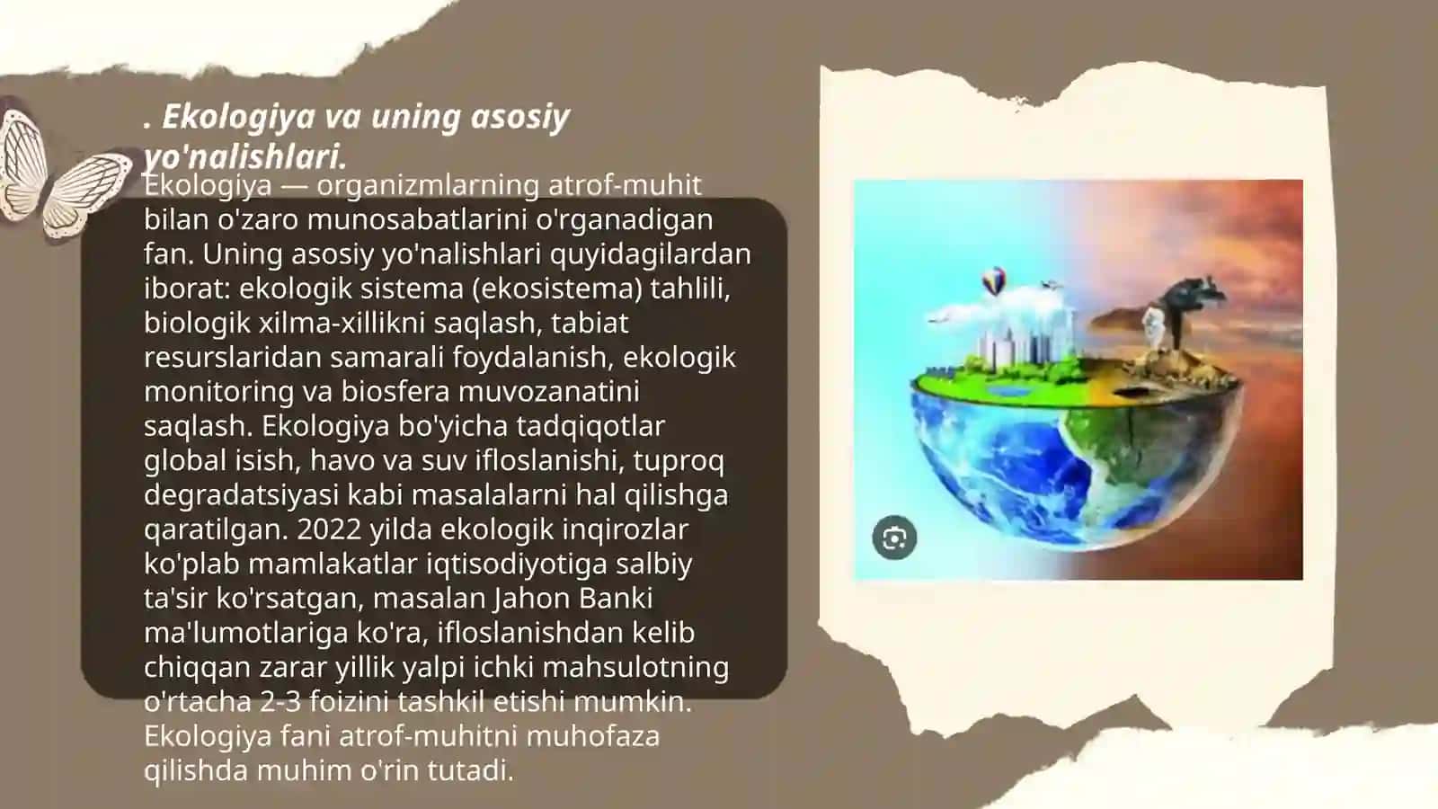 Ekologiya va tabiat muhofaza qilish fanlari 3