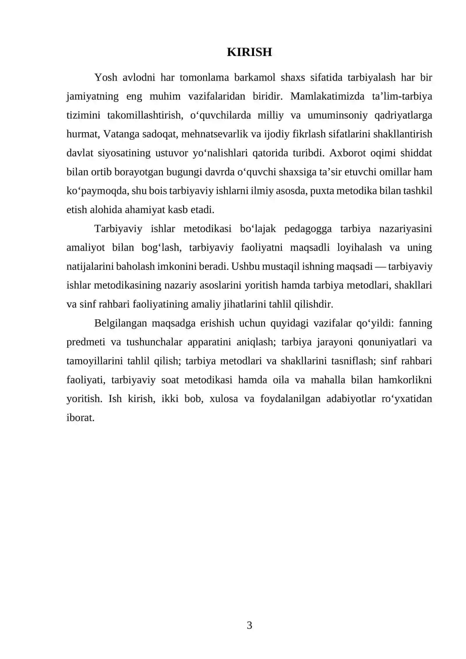 Tarbiyaviy ishlar metodikasi 3
