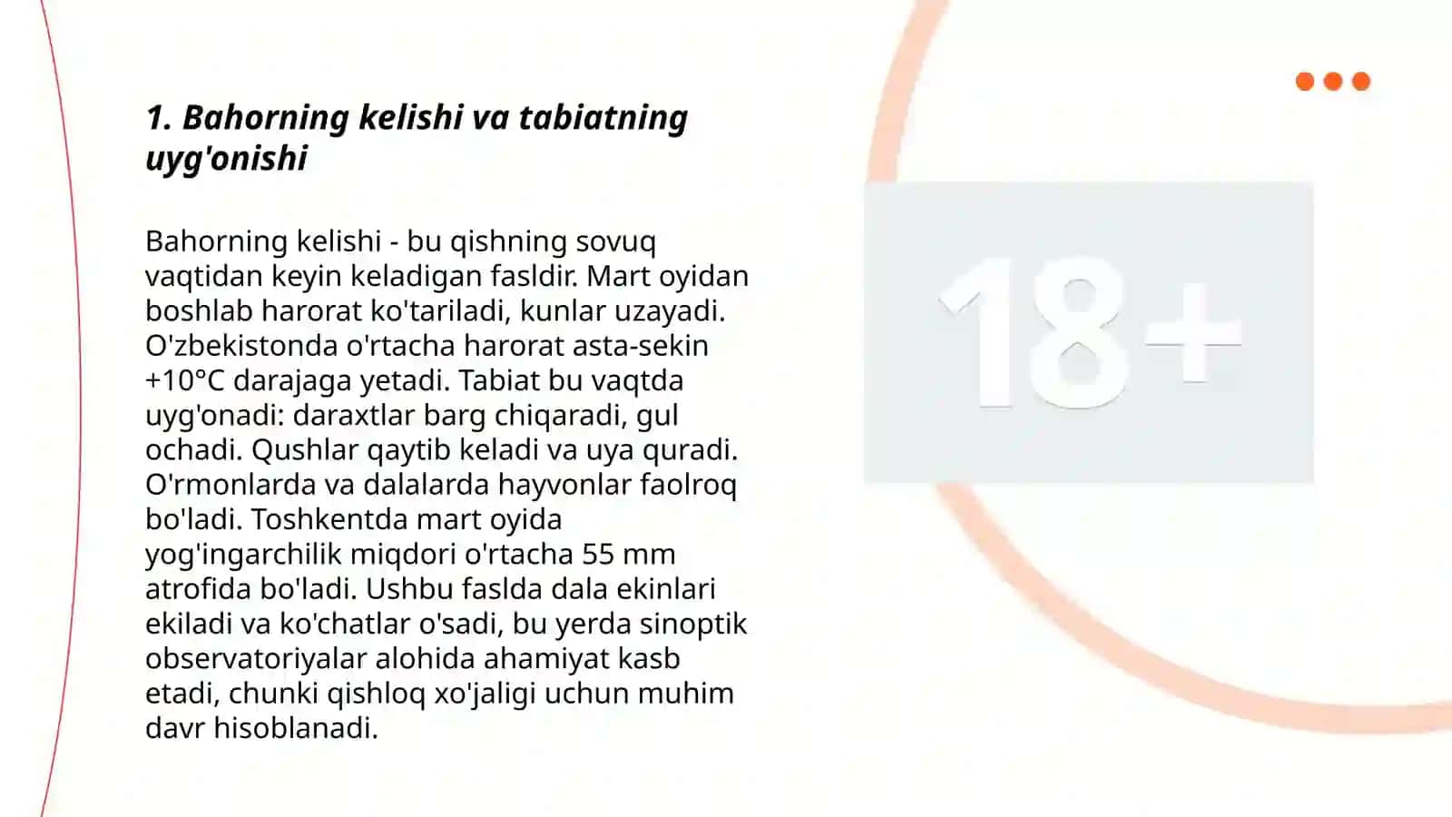 Bahorning kelishi va tabiatning uyg'onishi 3