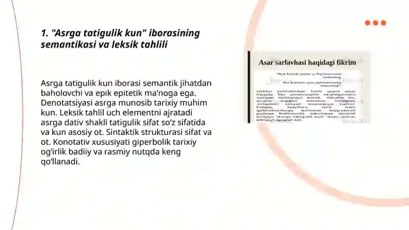 Asrga tatigulik kun 3
