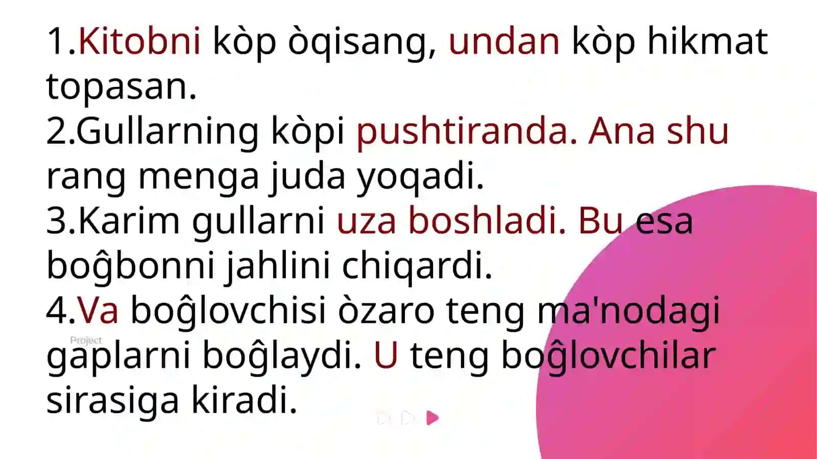 Olmosh so'z turkumi 3
