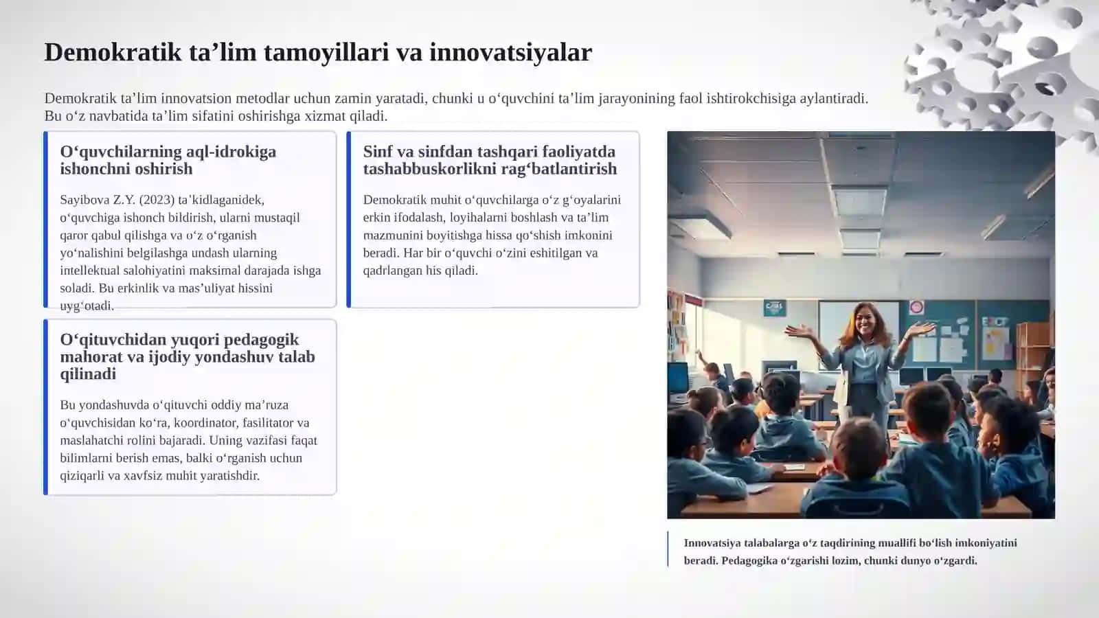 Taʼlimda innovatsion metodlar Kelajak taʼlimining kaliti 3
