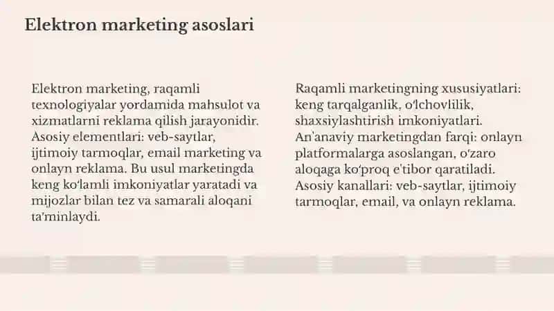 Elektron marketing 3