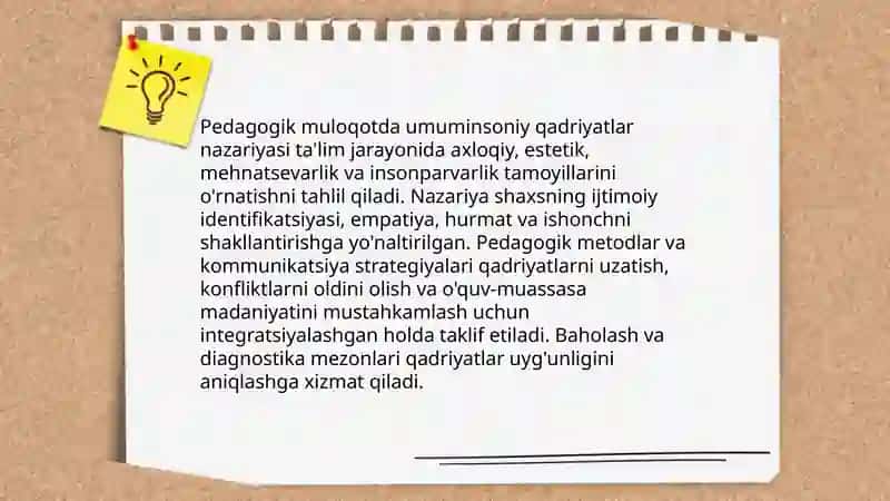 Pedagogik muloqotda umuminsoniy qadriyatlarning ustuvorligi 3