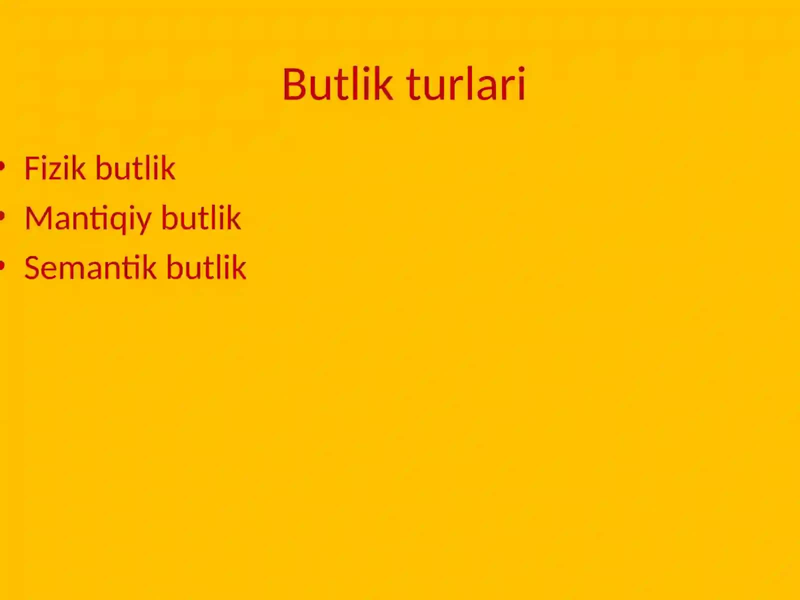 Ma'lumotlar butligini ta'minlash 3