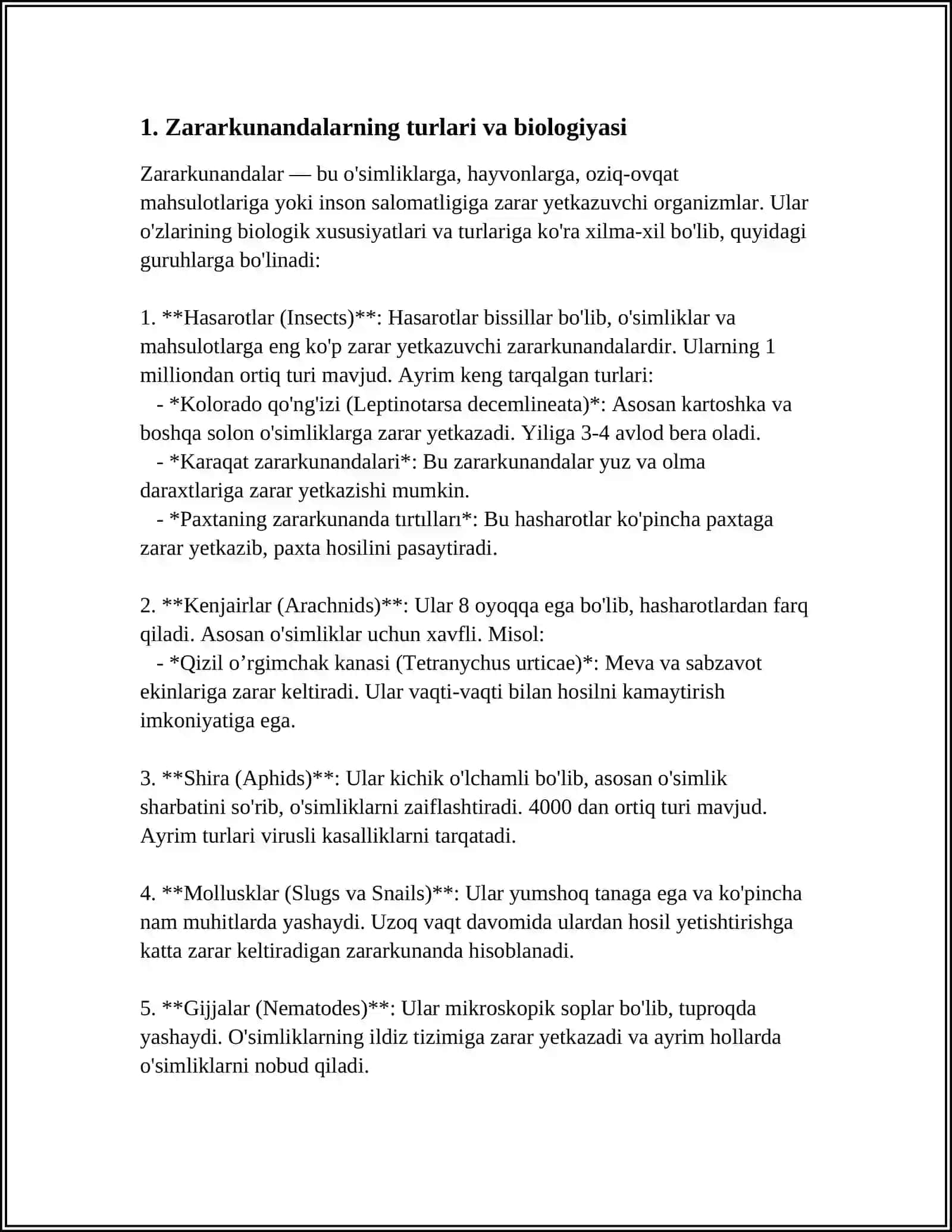OLMA BOG'LARIDAGI ZARARKUNANDALAR BIOLOGIYASI VA QARCHI KURASHISH CHORALARI 3