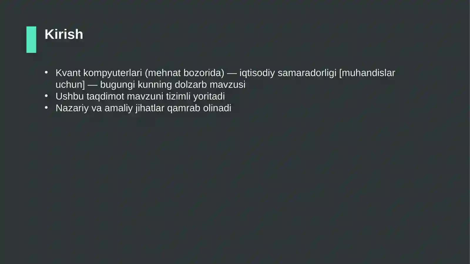 Kvant kompyuterlari (mehnat bozorida) — iqtisodiy samaradorligi [muhandislar uchun] 3
