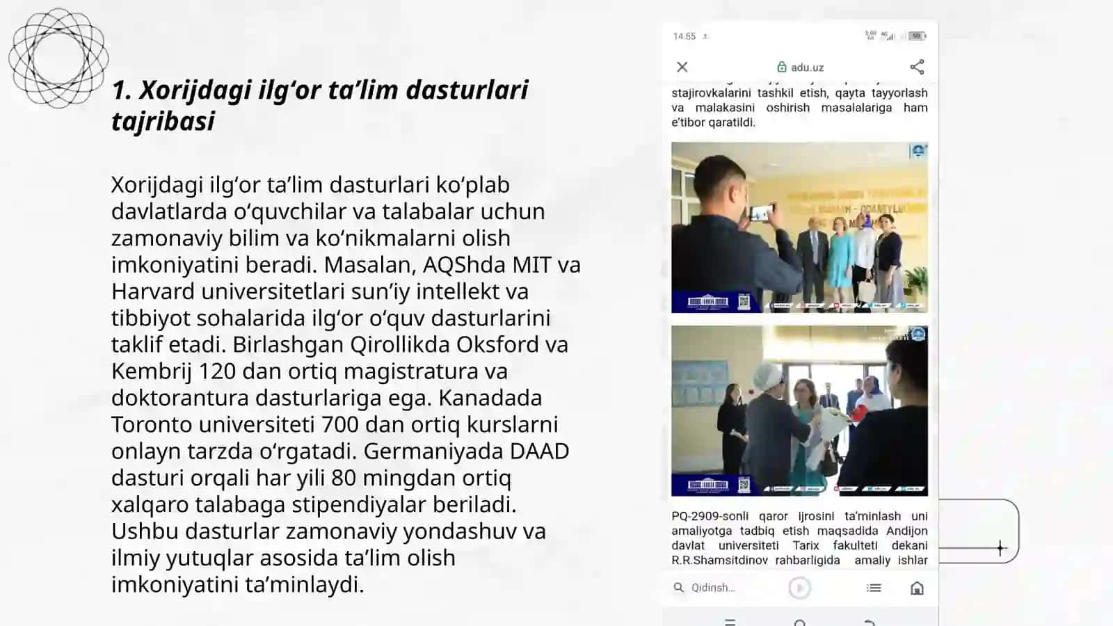 Taʼlim tizimini ilgʻor xorijiy tajribalar asosida takomillashtirish 3