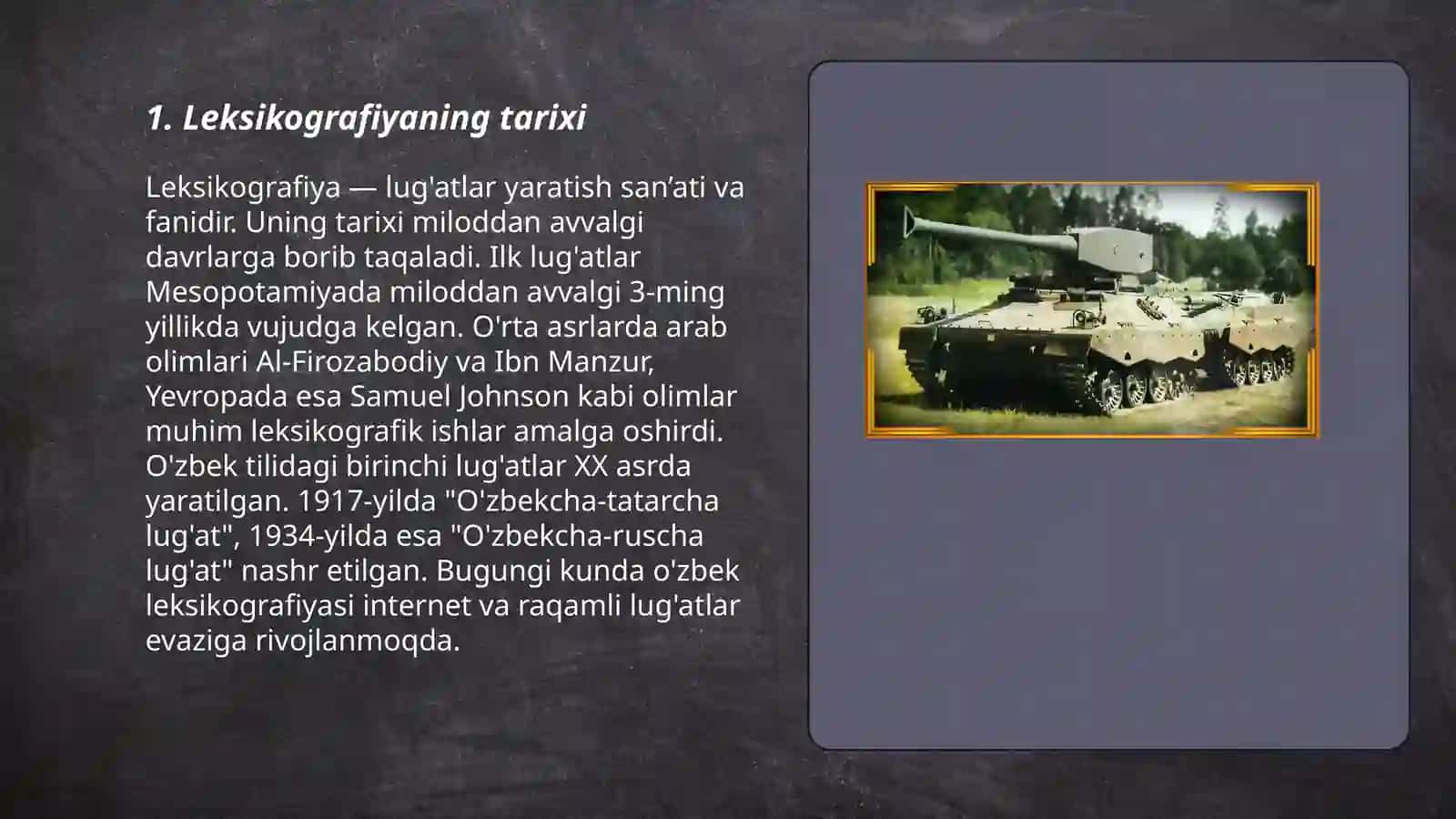 Leksikografiya amaliy lingvistikaning muhim yo‘nalishlaridan biri sifatida 3