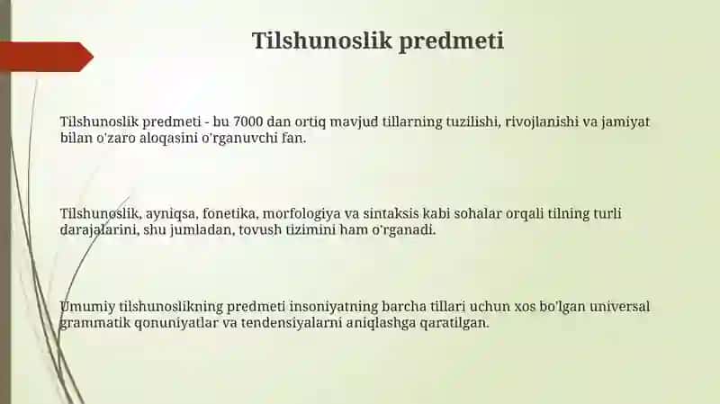 Umumiy tilshunoslikning predmeti 3