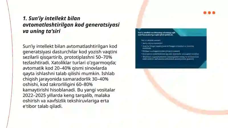 Sunʼiy intellekt asosida dasturiy taʼminot evolyutsiyasi trendensiyalari 3