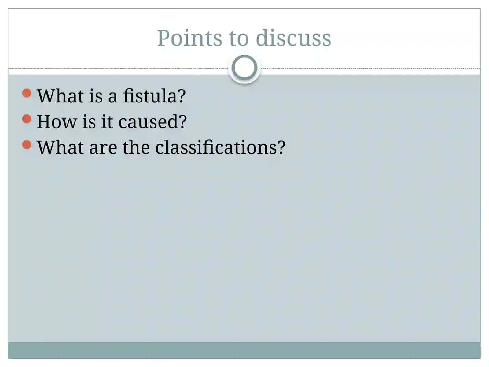 Fistula 3