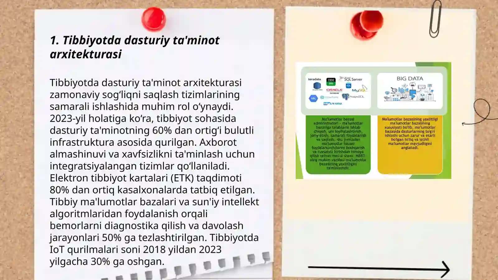 Tibbiyotda ma'lumotlar bazasi loyihalashtirish 3