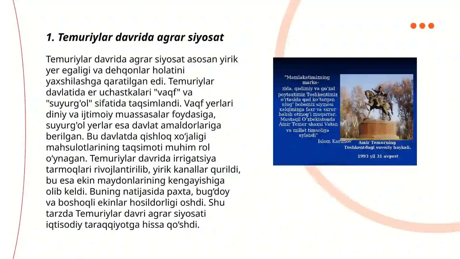 Temuriylar davrida ijtimoiy-iqtisodiy hayot 3