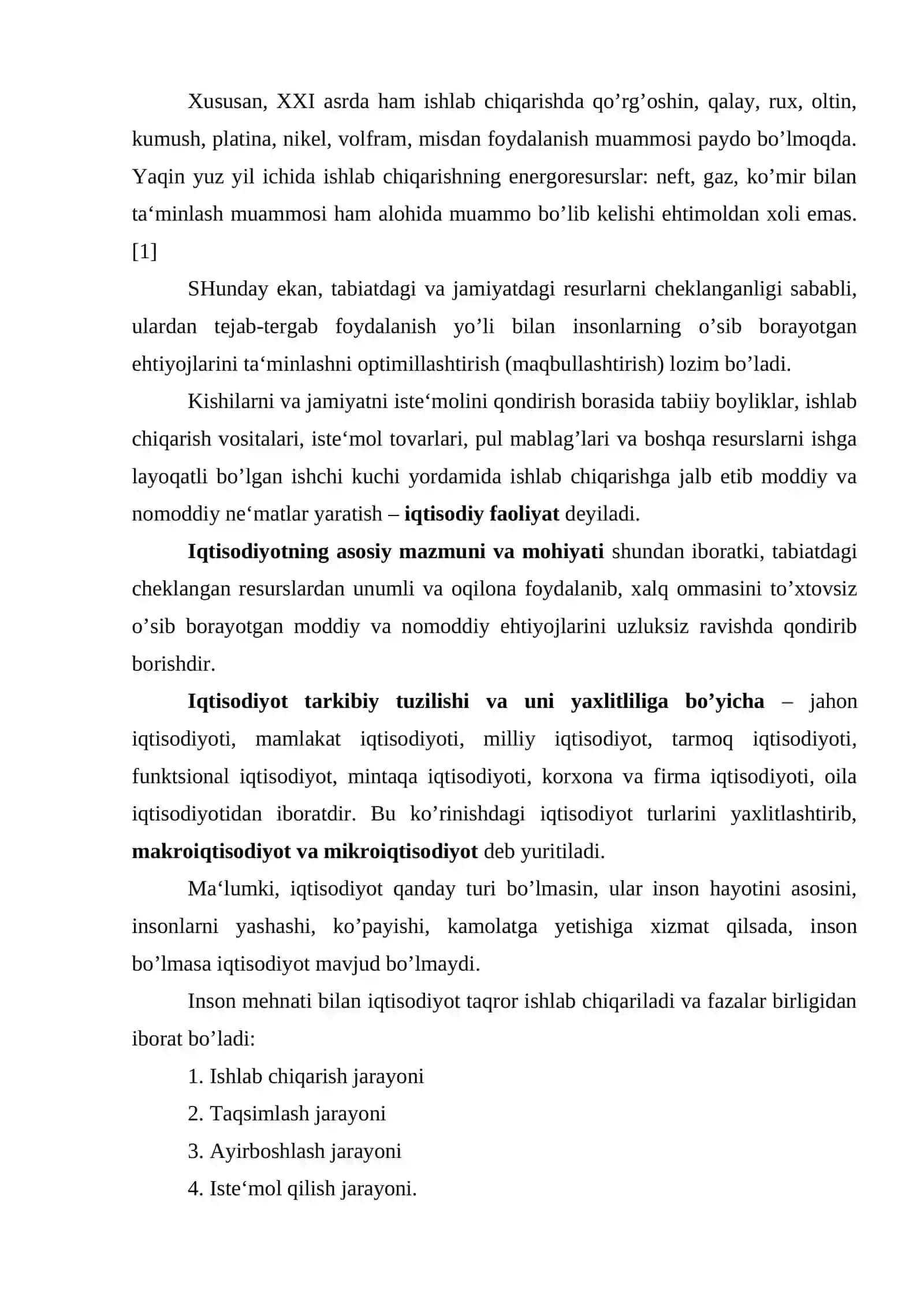 Iqtisodiyot nazariyasi fanining predmeti va bosh masalasi 3