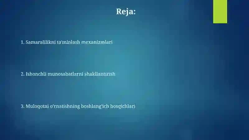 Psixologik maslahatda aloqa o'rnatish 3