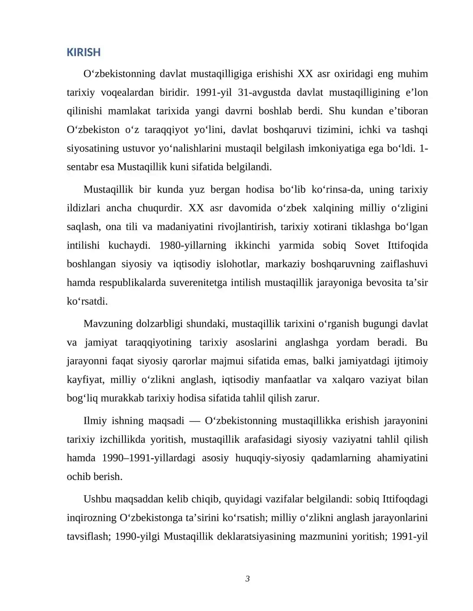 O‘zbekistonning mustaqillikka erishish tarixi 3